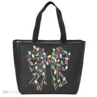 Christmas Light Coquette Bow Tote Bag thumb 0