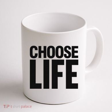 Choose Life Coffee Mug back