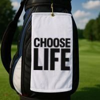 Choose Life Golf Towel thumb 2