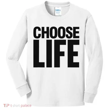 Choose Life Kids Long Sleeve Shirt