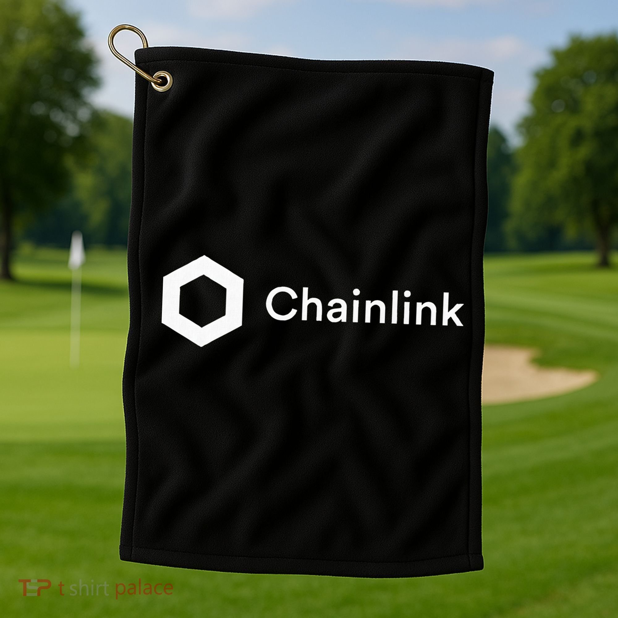 Chainlink LINK Crypto Merch Golf Towel