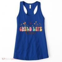 Child Life Crew Retro Groovy Flowers Pediatric Health Care Cool Gift Women's Tank Top thumb 0