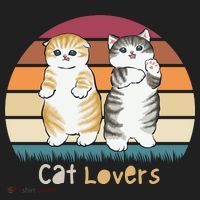 Cat Lovers Cute Retro Sunset Women's Sweatshirt thumb 2