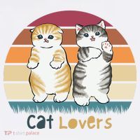 Cat Lovers Cute Retro Sunset Women's Hoodie thumb 2