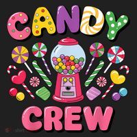 Candy Land Candy Crew Decorations Sweetie Candy Squad Cool Women's Sweatshirt thumb 2