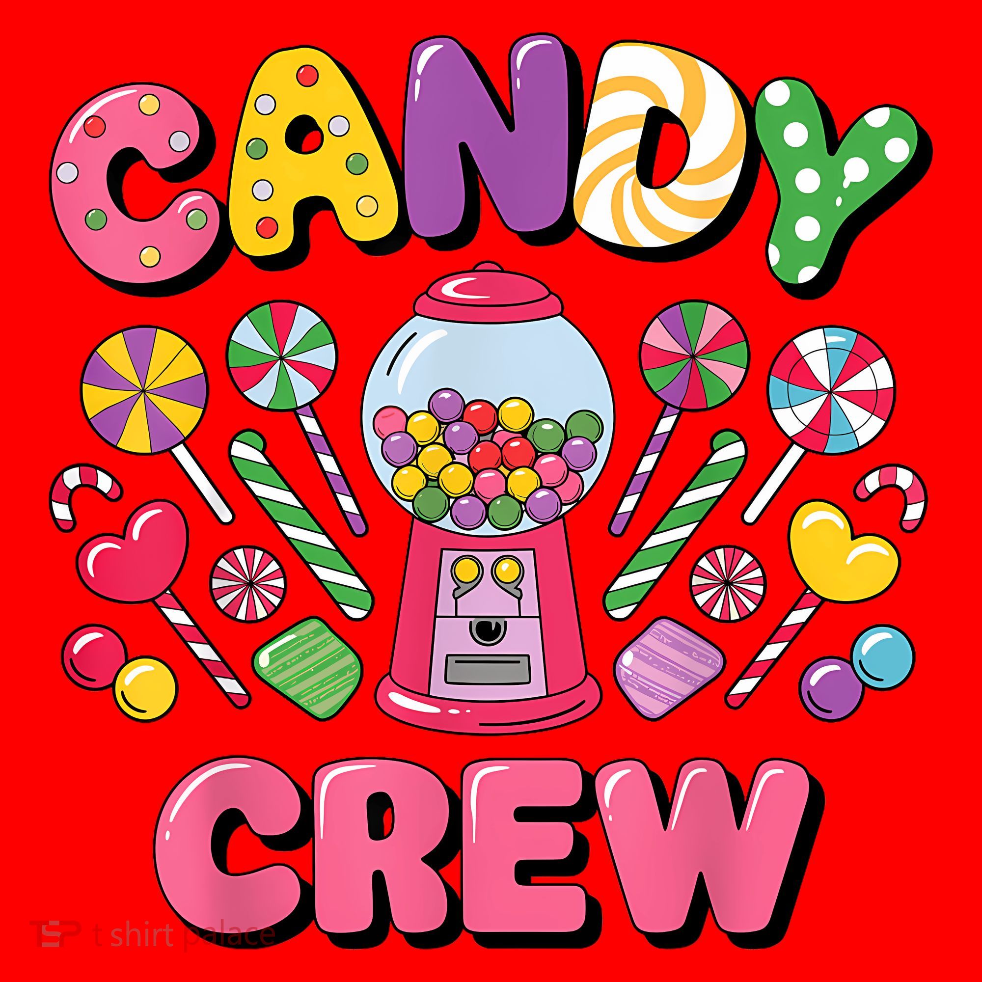 Candy Land Candy Crew Decorations Sweetie Candy Squad Cool Santa Hat