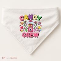 Candy Land Candy Crew Decorations Sweetie Candy Squad Cool USA-Made Doggie Bandana thumb 0
