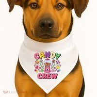 Candy Land Candy Crew Decorations Sweetie Candy Squad Cool USA-Made Doggie Bandana thumb 1