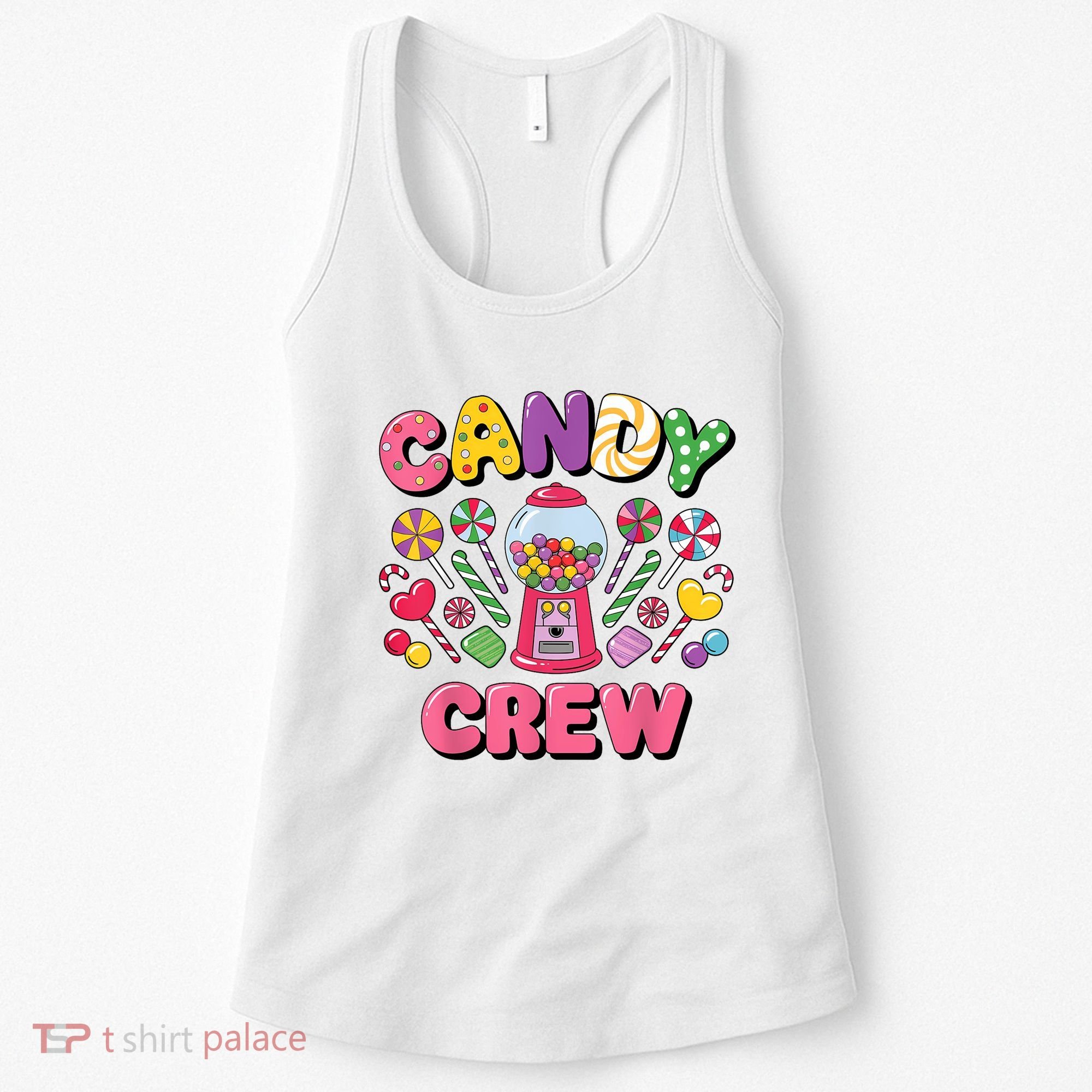 Candy Land Candy Crew Decorations Sweetie Candy Squad Cool Women's Tank Top