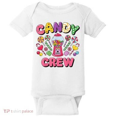 Candy Land Candy Crew Decorations Sweetie Candy Squad Cool Baby Bodysuit