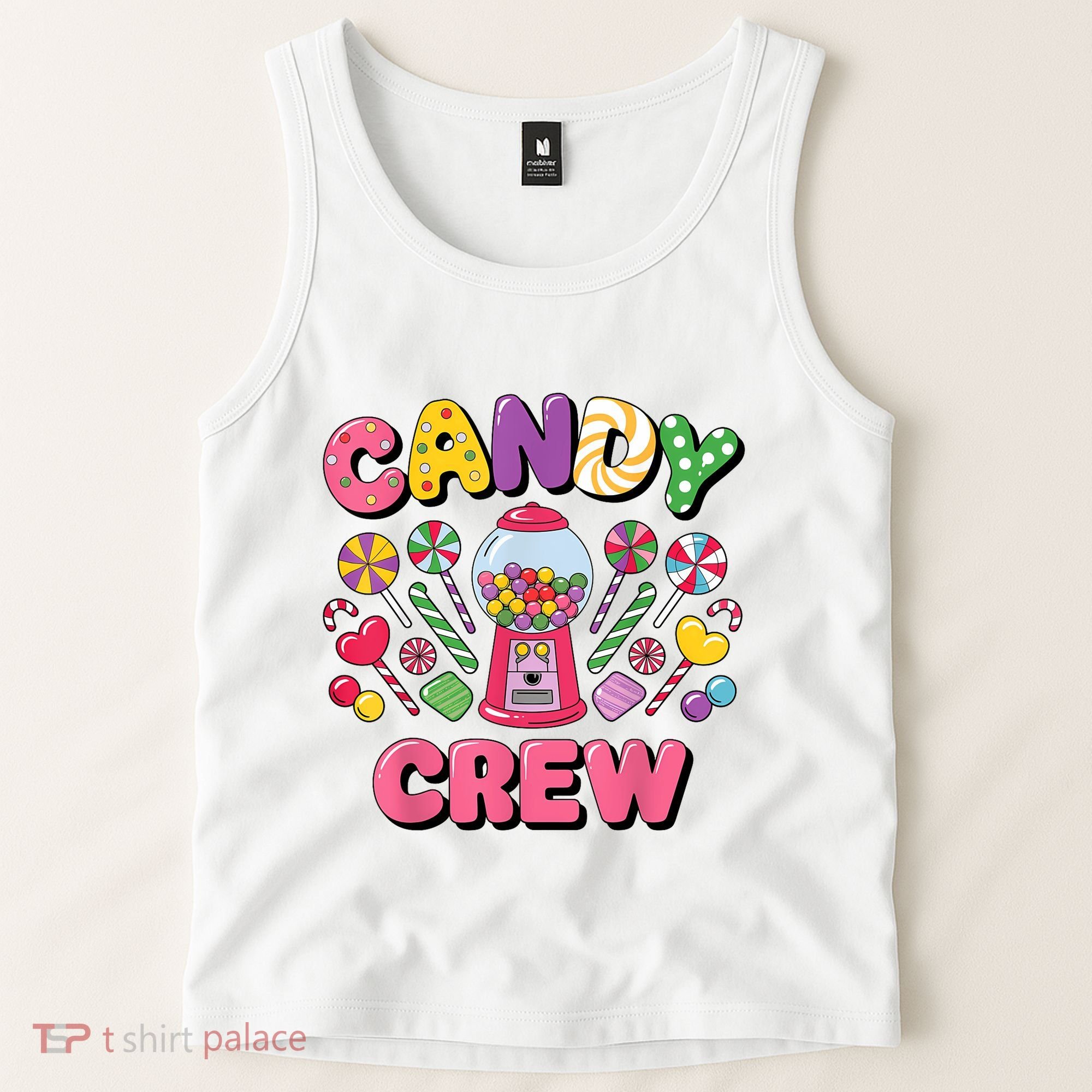 Candy Land Candy Crew Decorations Sweetie Candy Squad Cool Tank Top