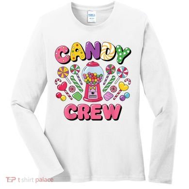 Candy Land Candy Crew Decorations Sweetie Candy Squad Cool Women's Long Sleeve Shirt