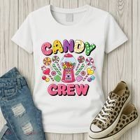 Candy Land Candy Crew Decorations Sweetie Candy Squad Cool Women's T-Shirt thumb 3