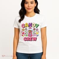 Candy Land Candy Crew Decorations Sweetie Candy Squad Cool Women's T-Shirt thumb 4