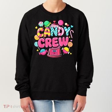 Candy Land Candy Crew Decorations Sweetie Candy Squad Party Women's Sweatshirt