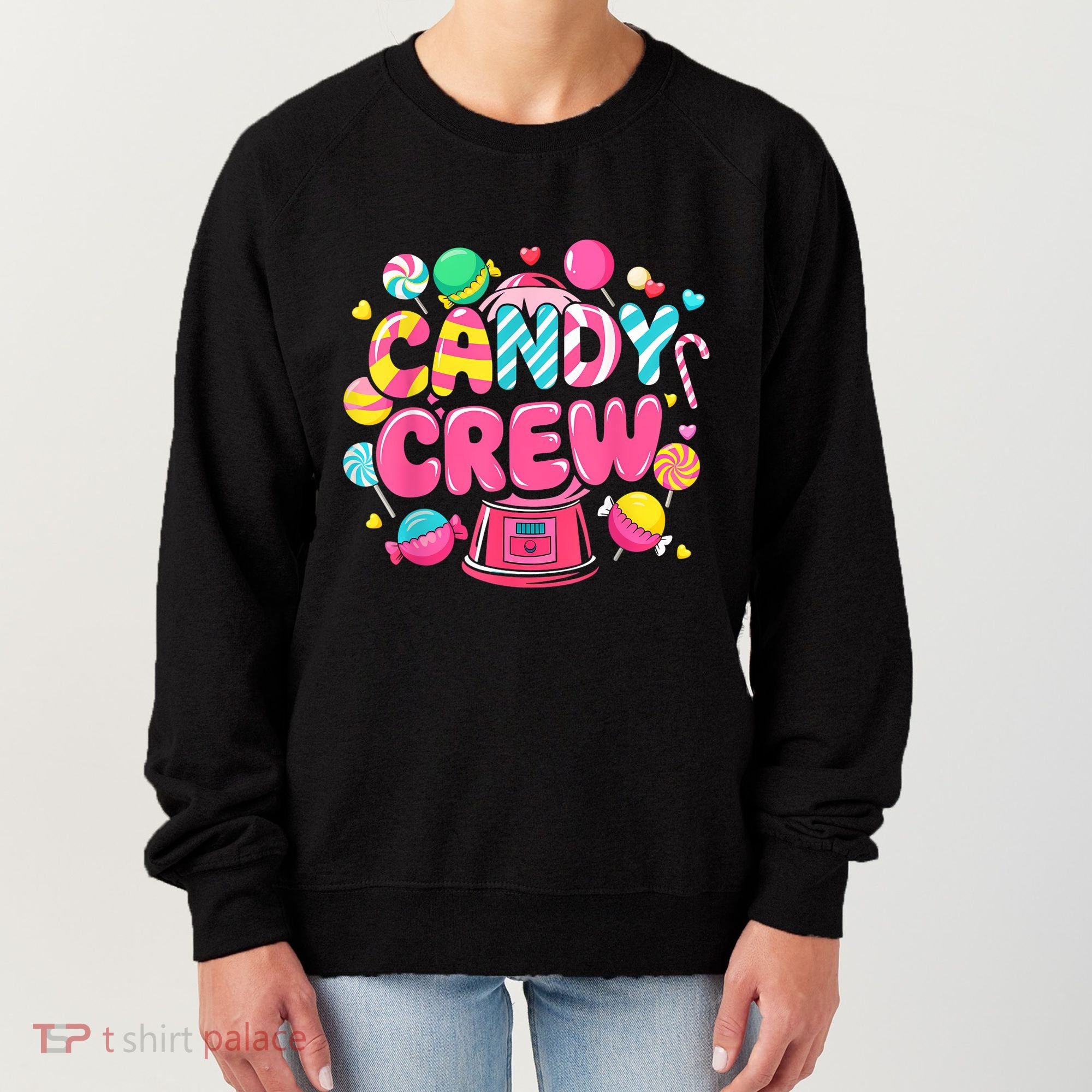 Candy Land Candy Crew Decorations Sweetie Candy Squad Party Women's Sweatshirt