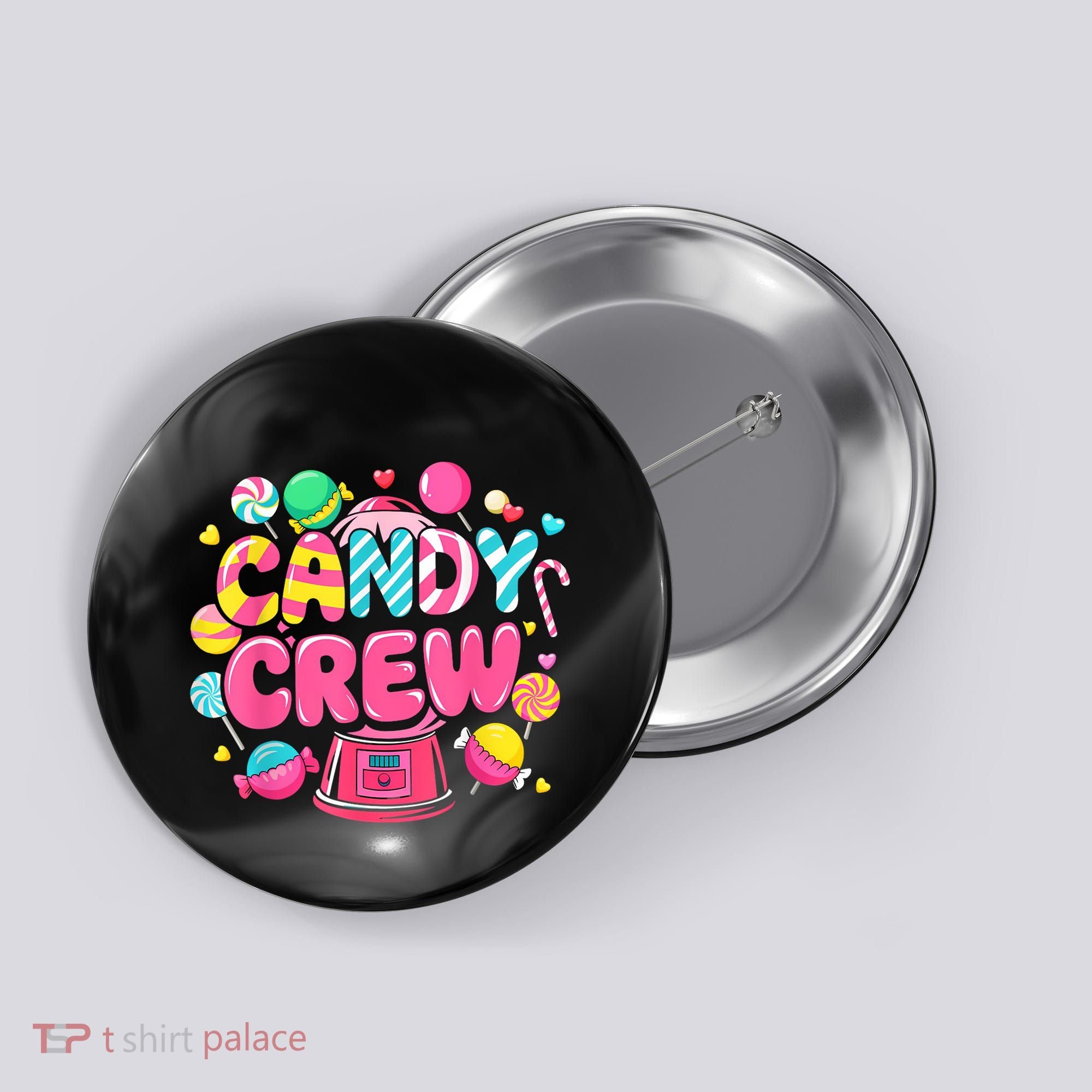 Candy Land Candy Crew Decorations Sweetie Candy Squad Party Button