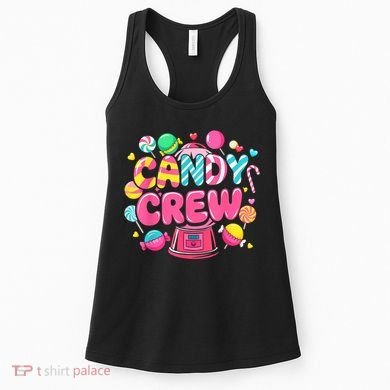 Candy Land Candy Crew Decorations Sweetie Candy Squad Party Women's Tank Top