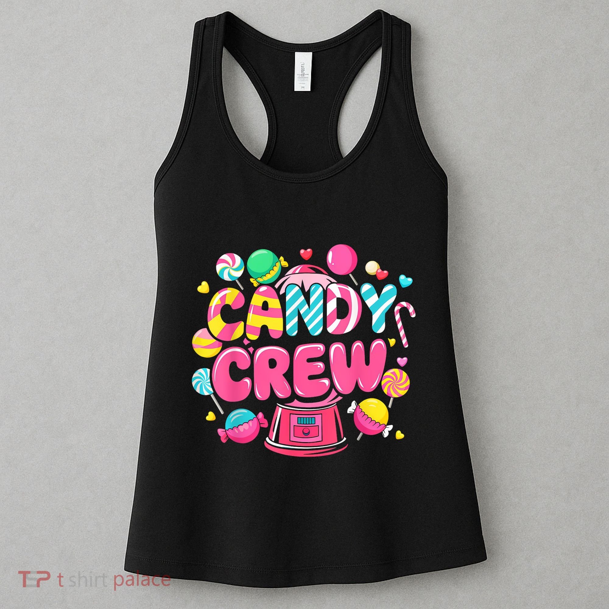 Candy Land Candy Crew Decorations Sweetie Candy Squad Party Women's Tank Top