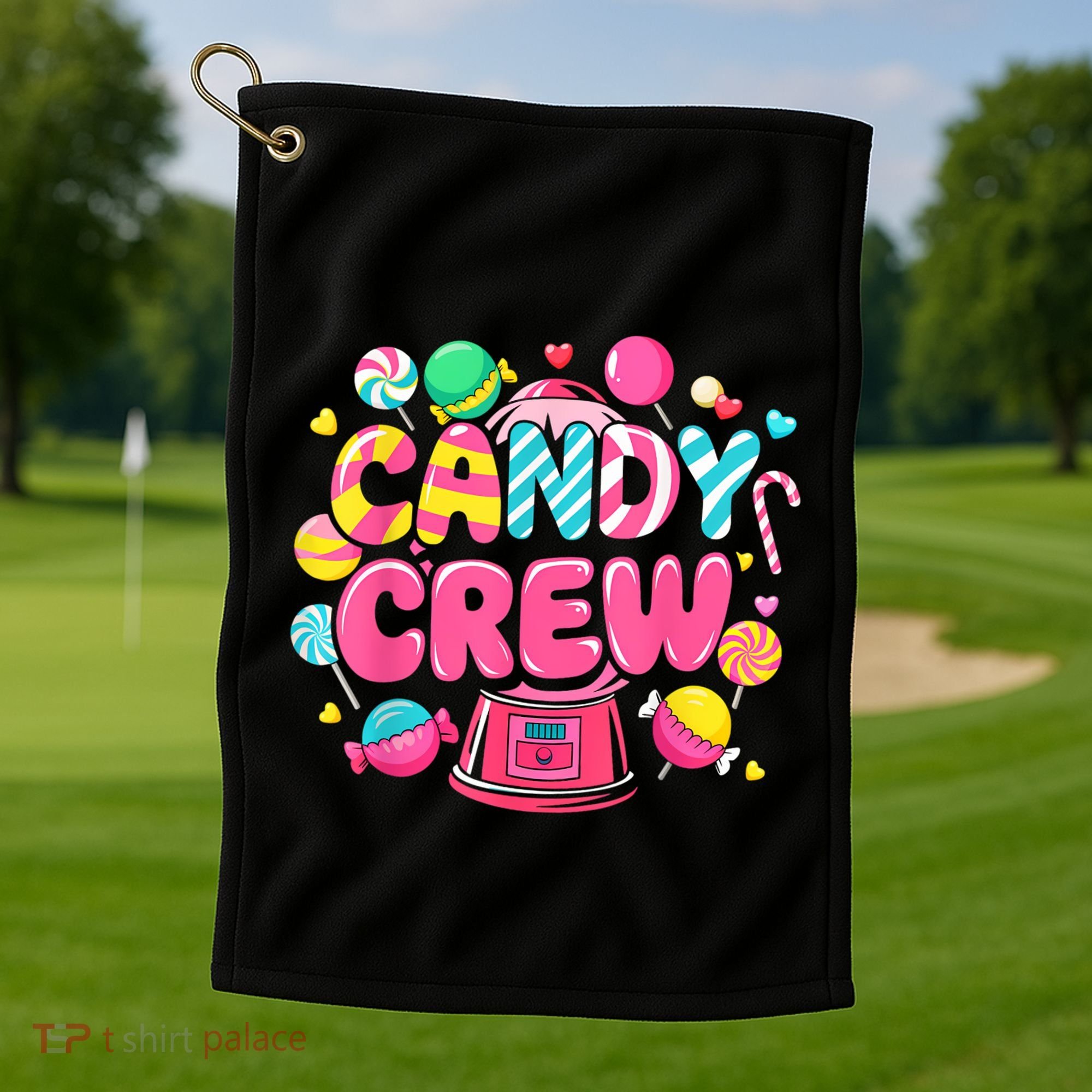 Candy Land Candy Crew Decorations Sweetie Candy Squad Party Golf Towel