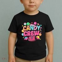 Candy Land Candy Crew Decorations Sweetie Candy Squad Party Toddler T-Shirt thumb 2