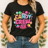 Candy Land Candy Crew Decorations Sweetie Candy Squad Party Women's T-Shirt thumb 2