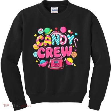 Candy Land Candy Crew Decorations Sweetie Candy Squad Party Kids Sweatshirt