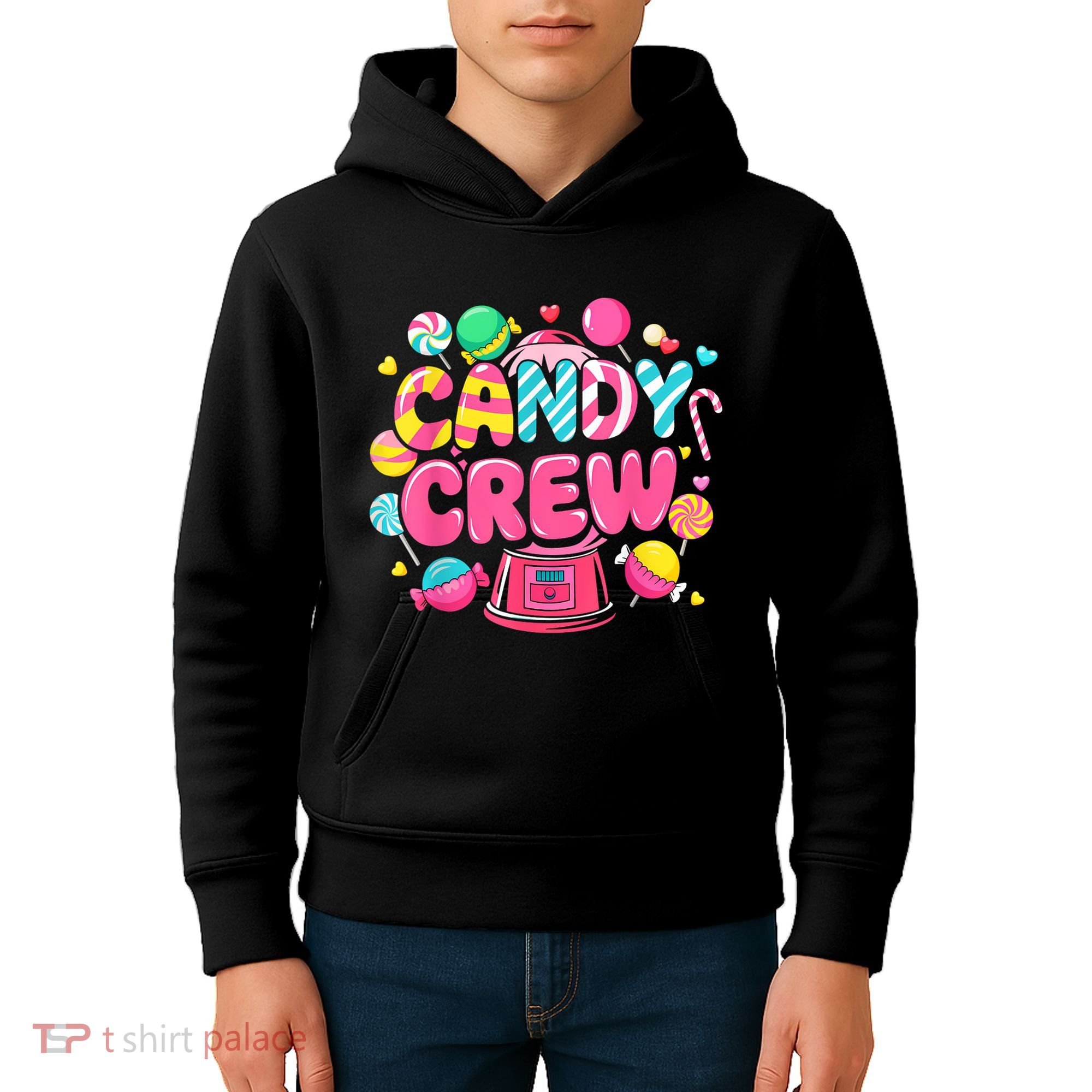 Candy Land Candy Crew Decorations Sweetie Candy Squad Party Kids Hoodie