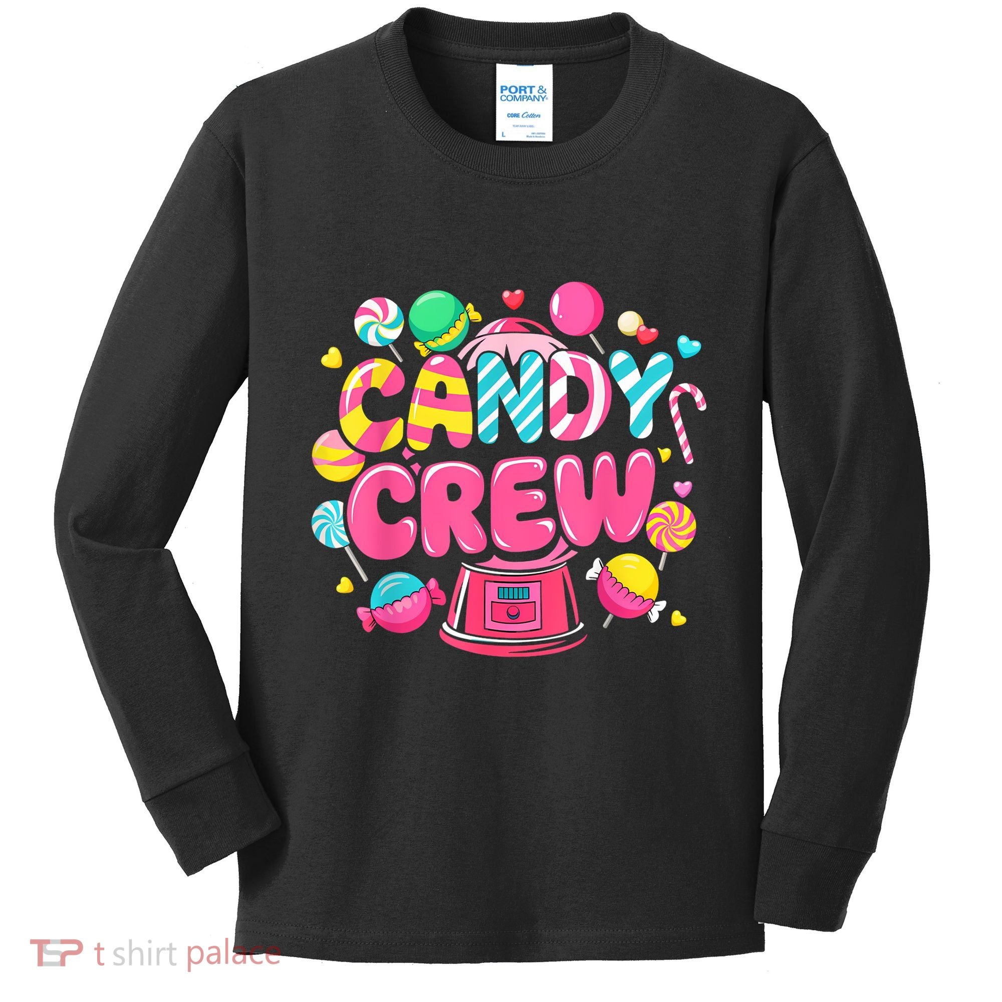 Candy Land Candy Crew Decorations Sweetie Candy Squad Party Kids Long Sleeve Shirt