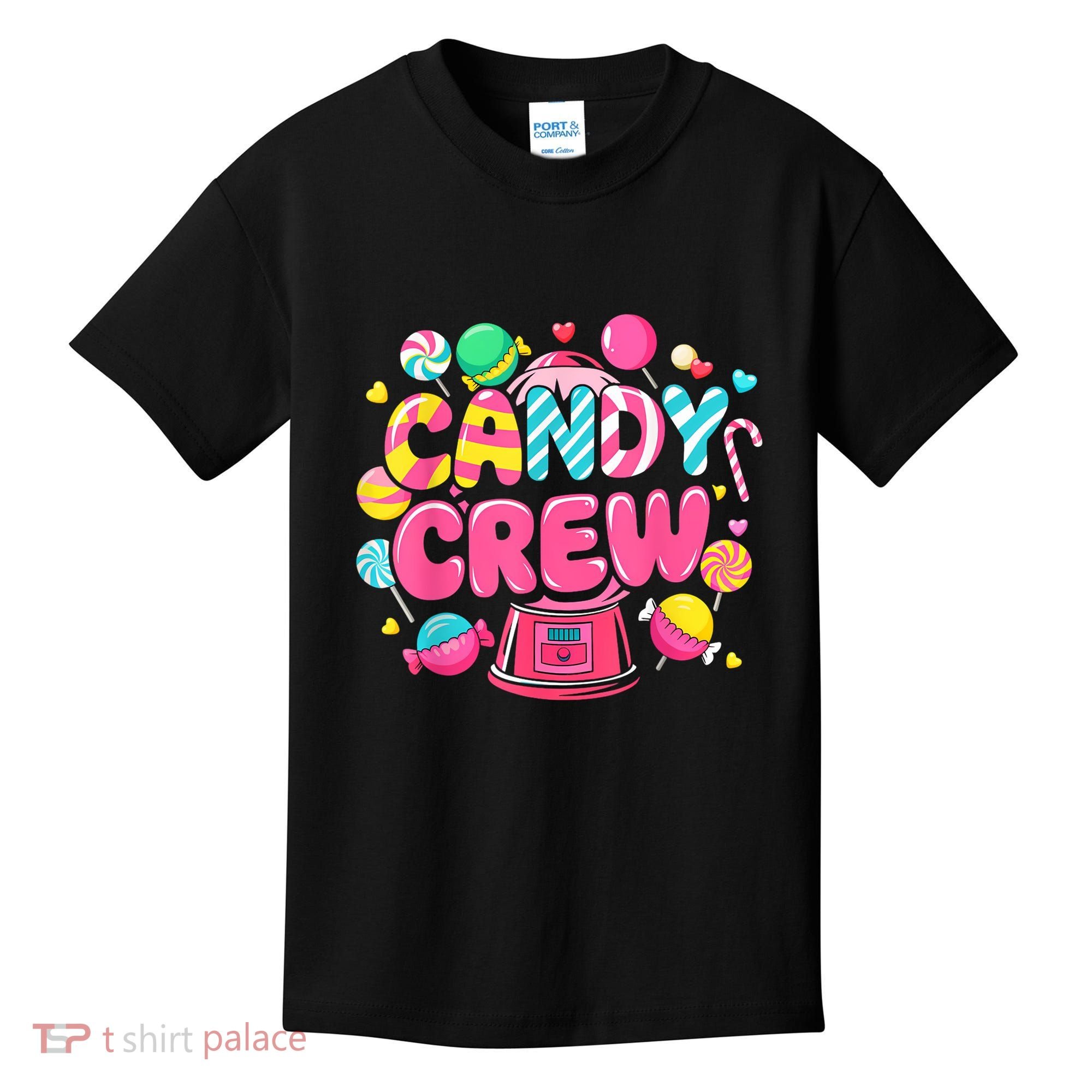 Candy Land Candy Crew Decorations Sweetie Candy Squad Party Kids T-Shirt