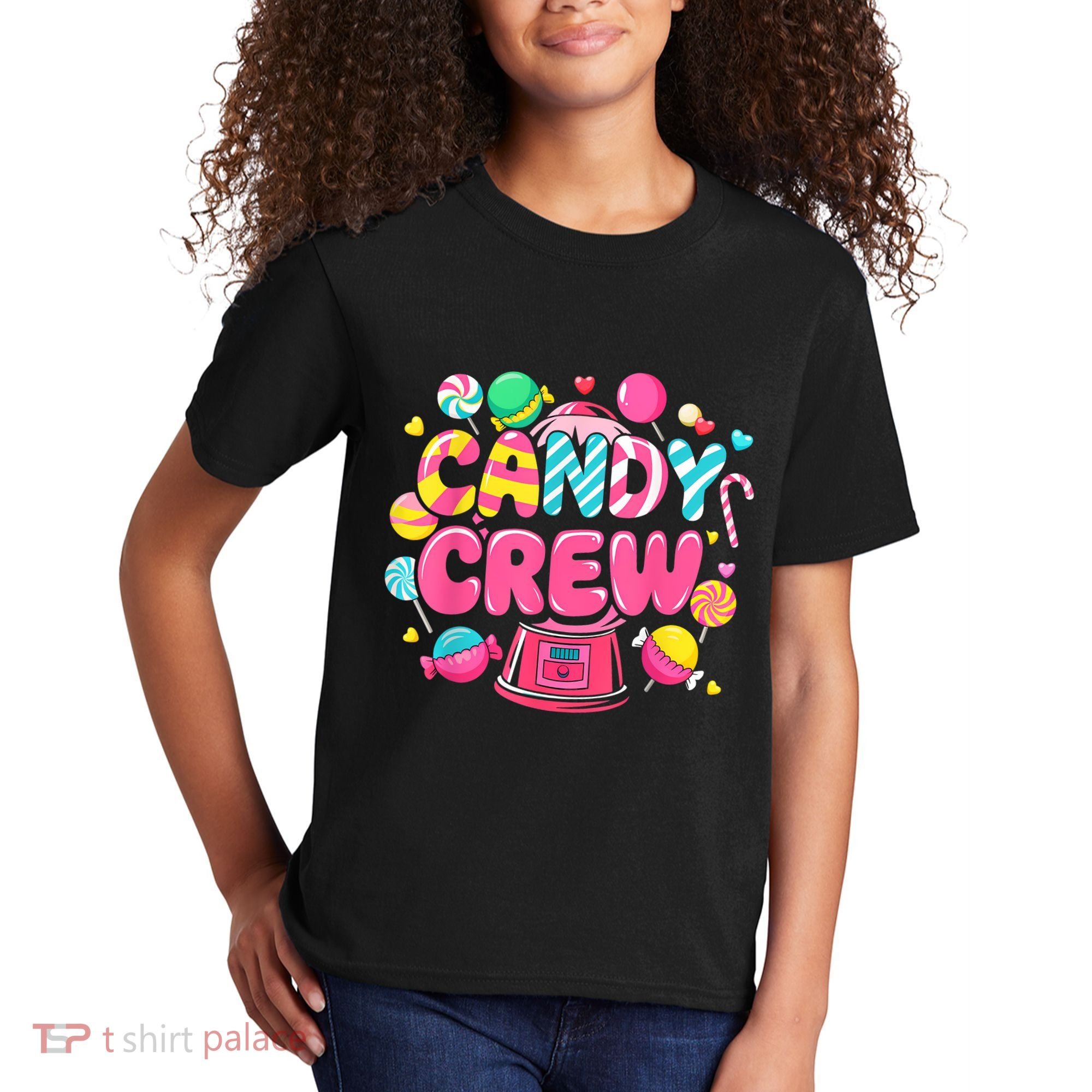 Candy Land Candy Crew Decorations Sweetie Candy Squad Party Kids T-Shirt