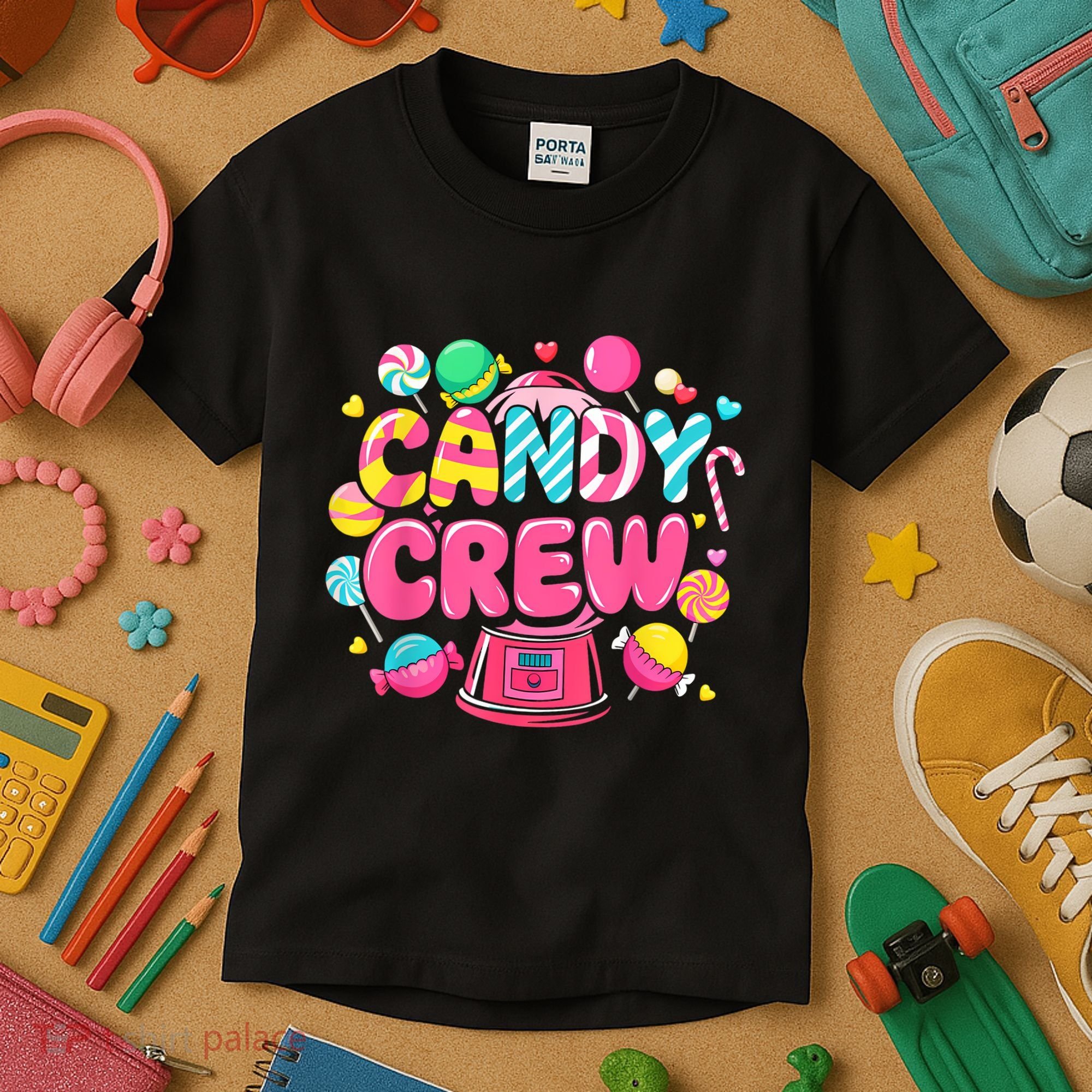 Candy Land Candy Crew Decorations Sweetie Candy Squad Party Kids T-Shirt