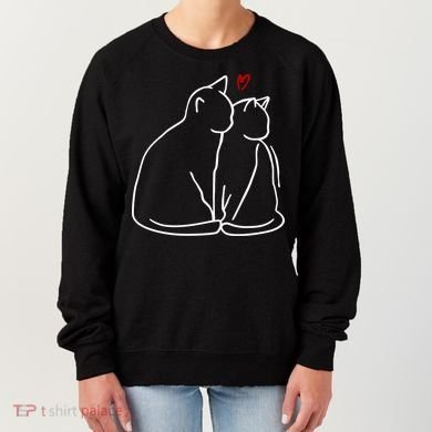Cat Lover Cute Valentine Women's Sweatshirt