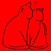 Cat Lover Cute Valentine Santa Hat thumb 1