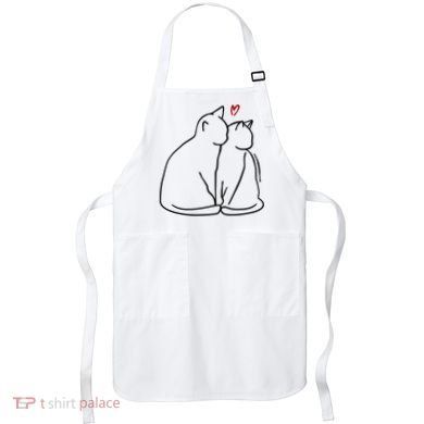Cat Lover Cute Valentine Apron
