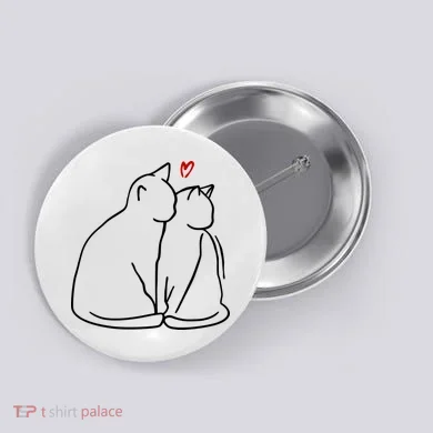 Cat Lover Cute Valentine Button