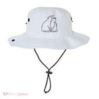 Cat Lover Cute Valentine Bucket Hat thumb 0