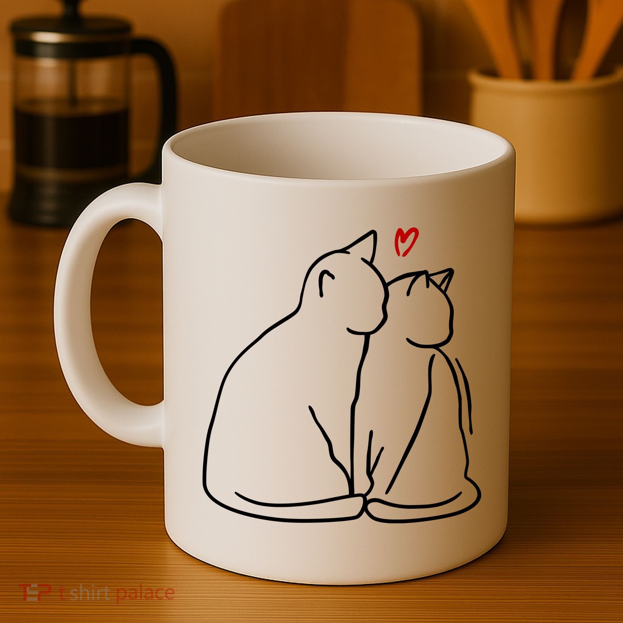Cat Lover Cute Valentine Coffee Mug