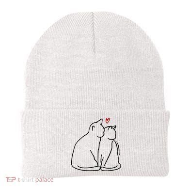 Cat Lover Cute Valentine Beanie