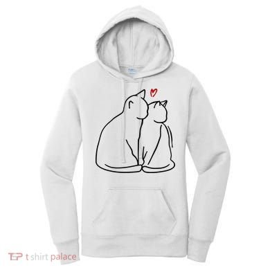 Cat Lover Cute Valentine Women's Hoodie