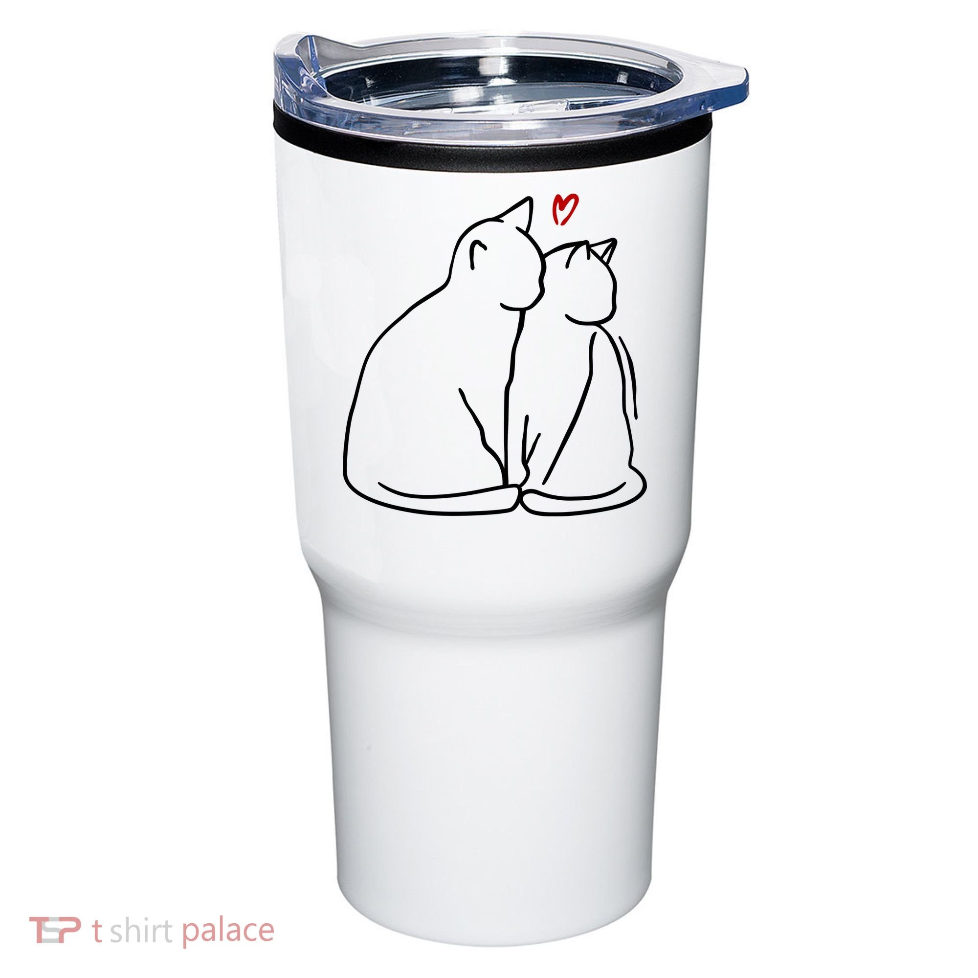 Cat Lover Cute Valentine Tumbler