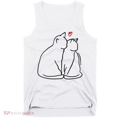 Cat Lover Cute Valentine Tank Top