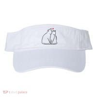 Cat Lover Cute Valentine Visor thumb 0