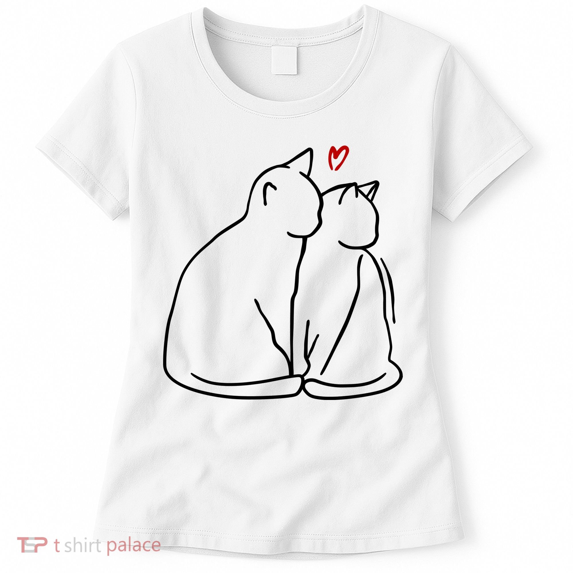 Cat Lover Cute Valentine Women's T-Shirt