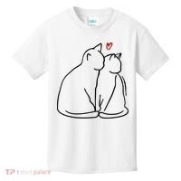 Cat Lover Cute Valentine Kids T-Shirt thumb 0