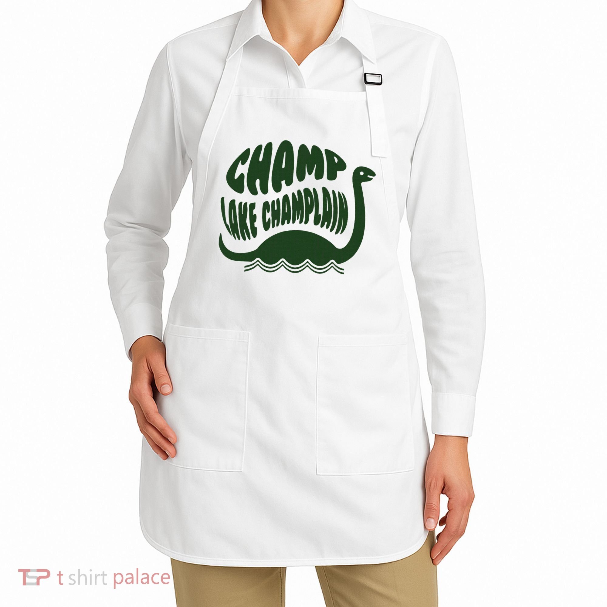 Champ Lake Champlain Monster American Folklore Apron
