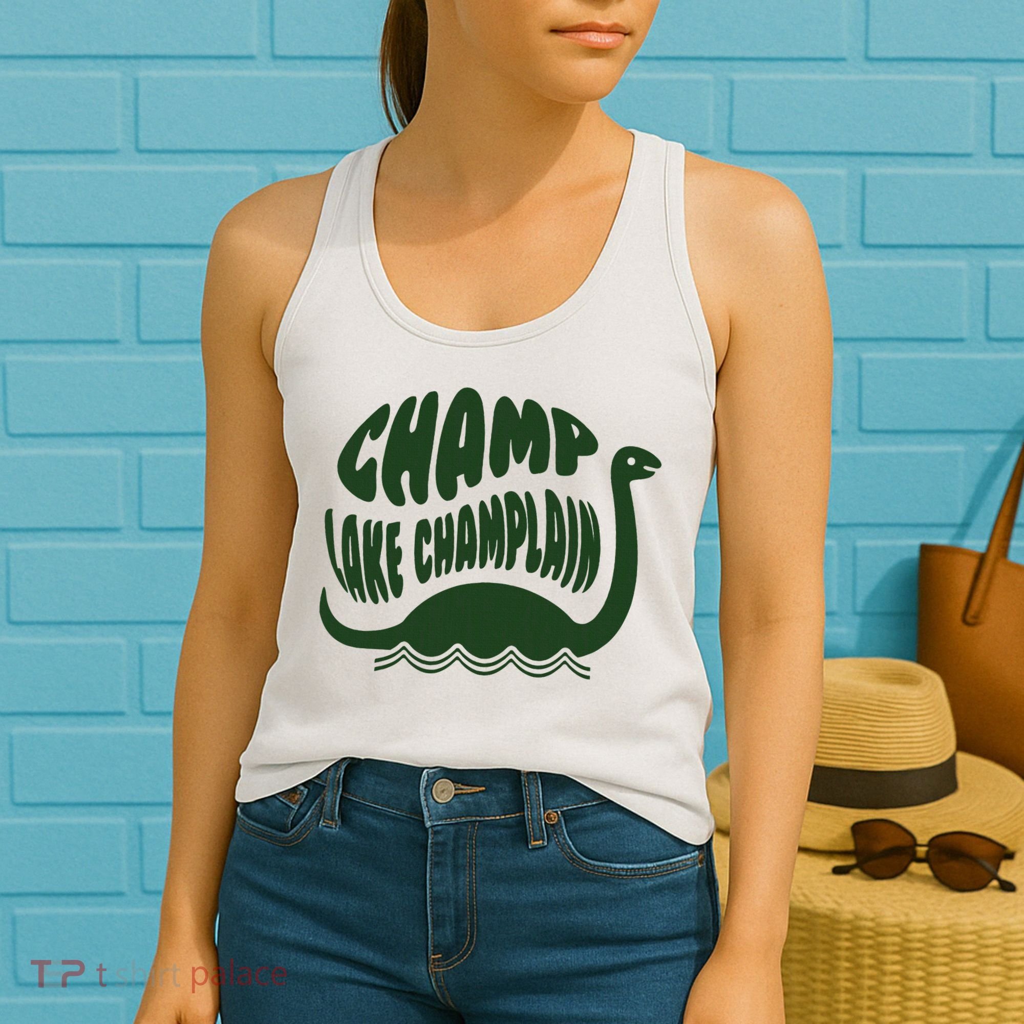 Champ Lake Champlain Monster American Folklore Women's Tank Top