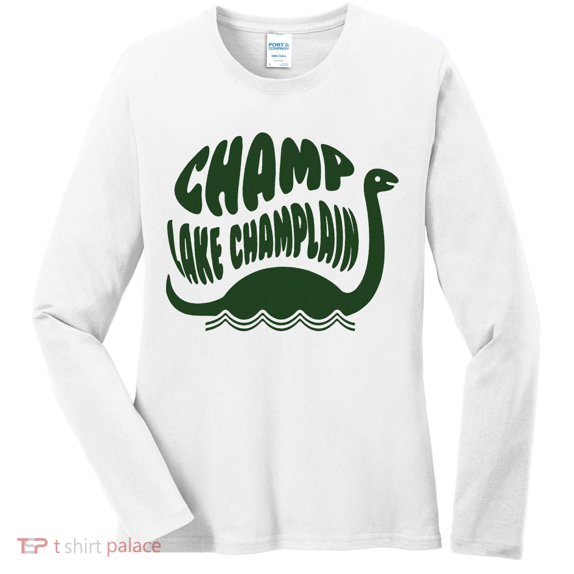 Champ Lake Champlain Monster American Folklore Women's Long Sleeve Shirt