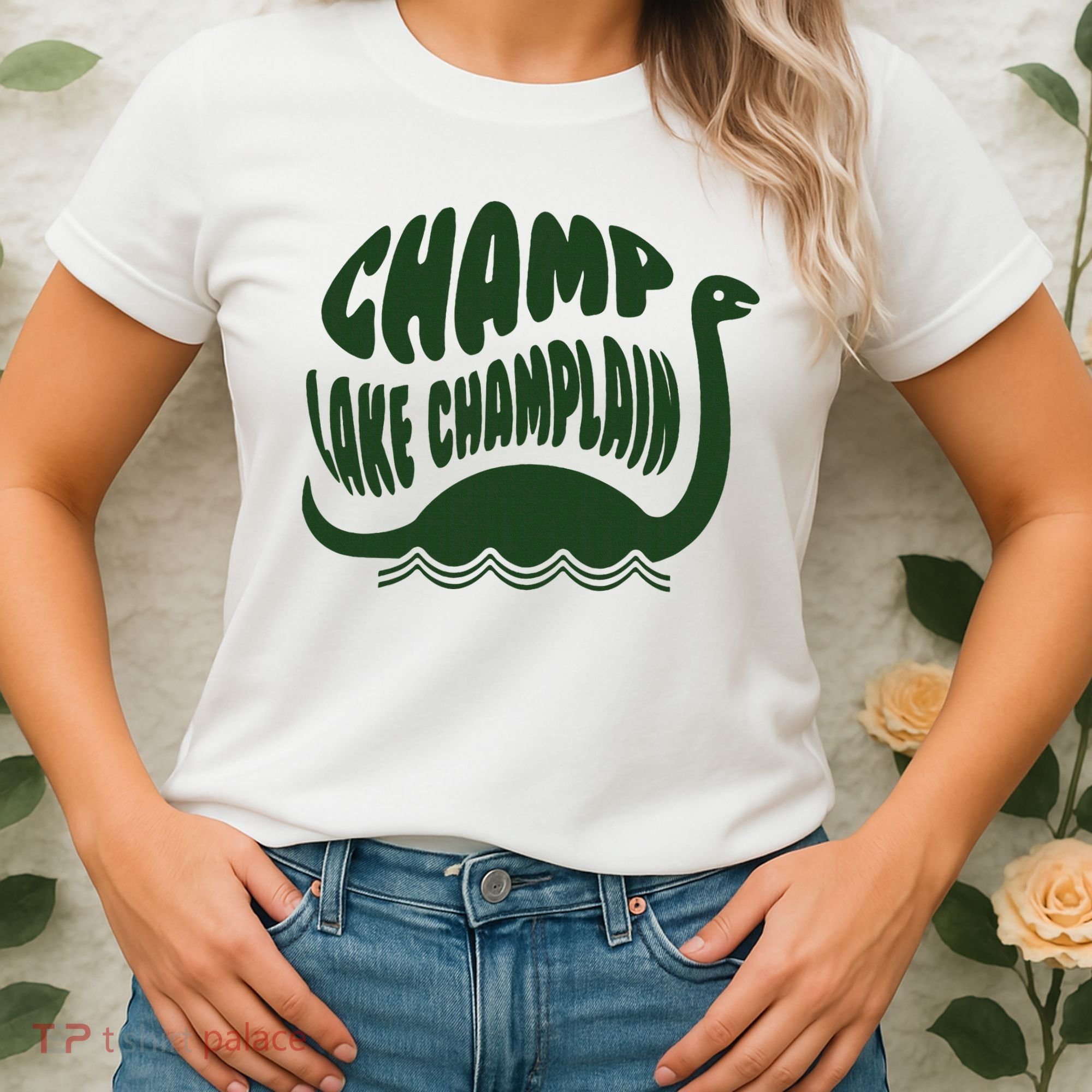 Champ Lake Champlain Monster American Folklore Women's T-Shirt