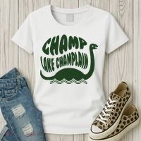 Champ Lake Champlain Monster American Folklore Women's T-Shirt thumb 3